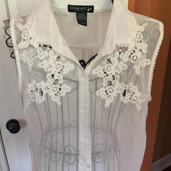 Living Doll Sheer Top - Picture 2 of 7